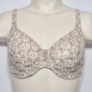 34C Vintage Bali 3730 Dramatic Lift Unlined Underwire Bra‎ Beige